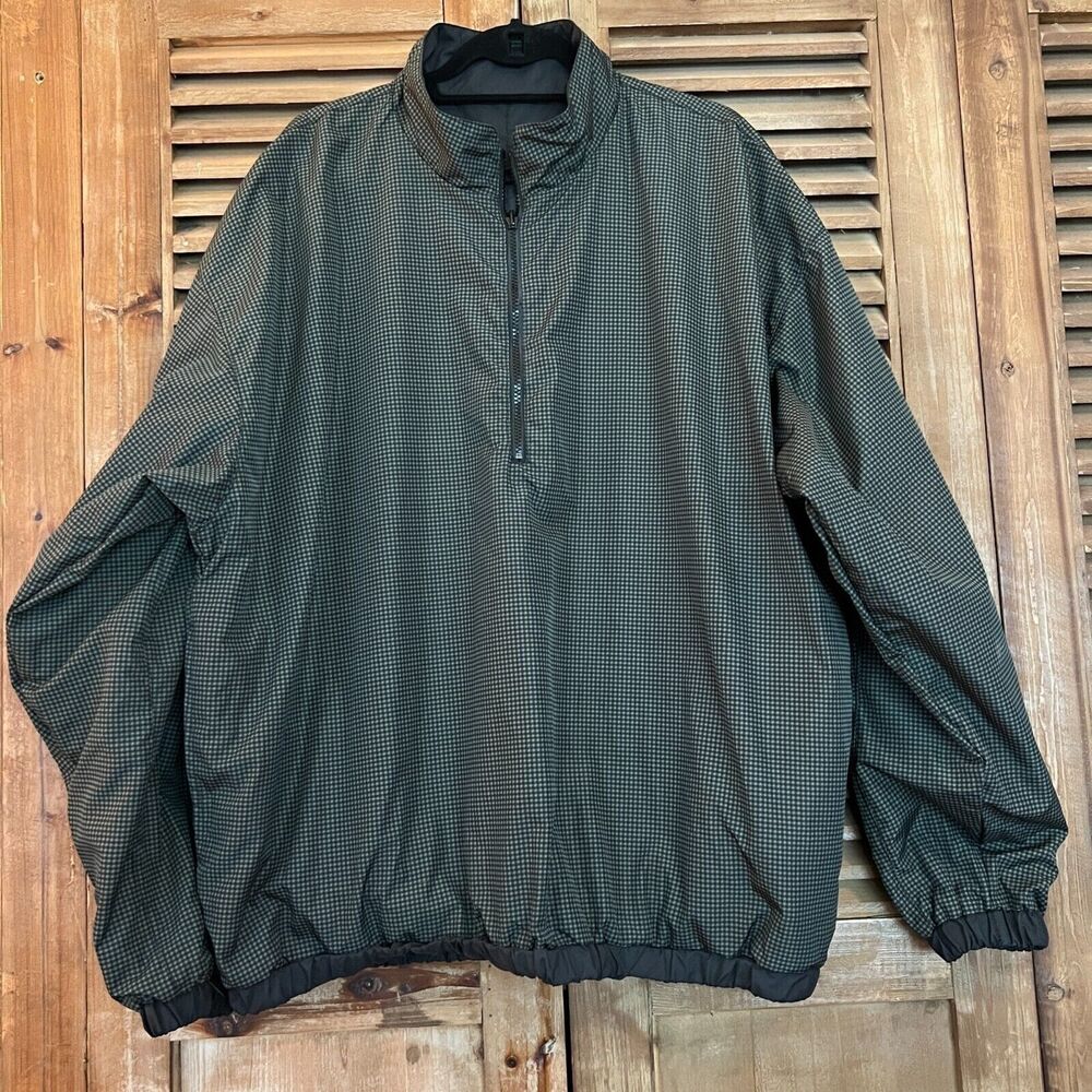 Fuzzy Zoeller Mens Golf Pullover Reversible Half Zip Windbreaker XL